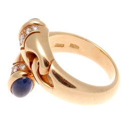 Bulgari Gemstone Bypass Ring