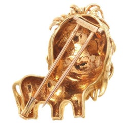 Bulgari Lion Gold Brooch