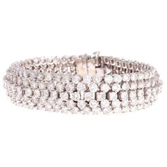 Approximately 24 Carat Diamond Gold Bracelet