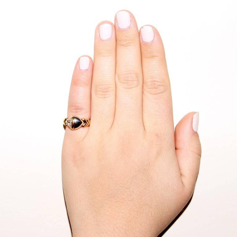 Women's Bulgari Diamond Ruby Gold Ring