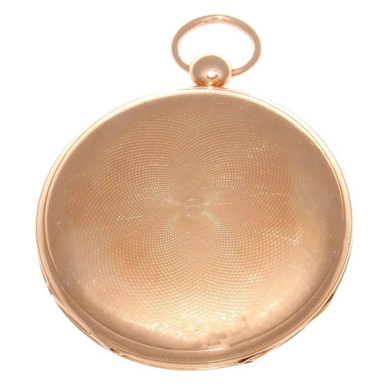 Retro Vacheron Constantin Rose Gold Pocket Watch