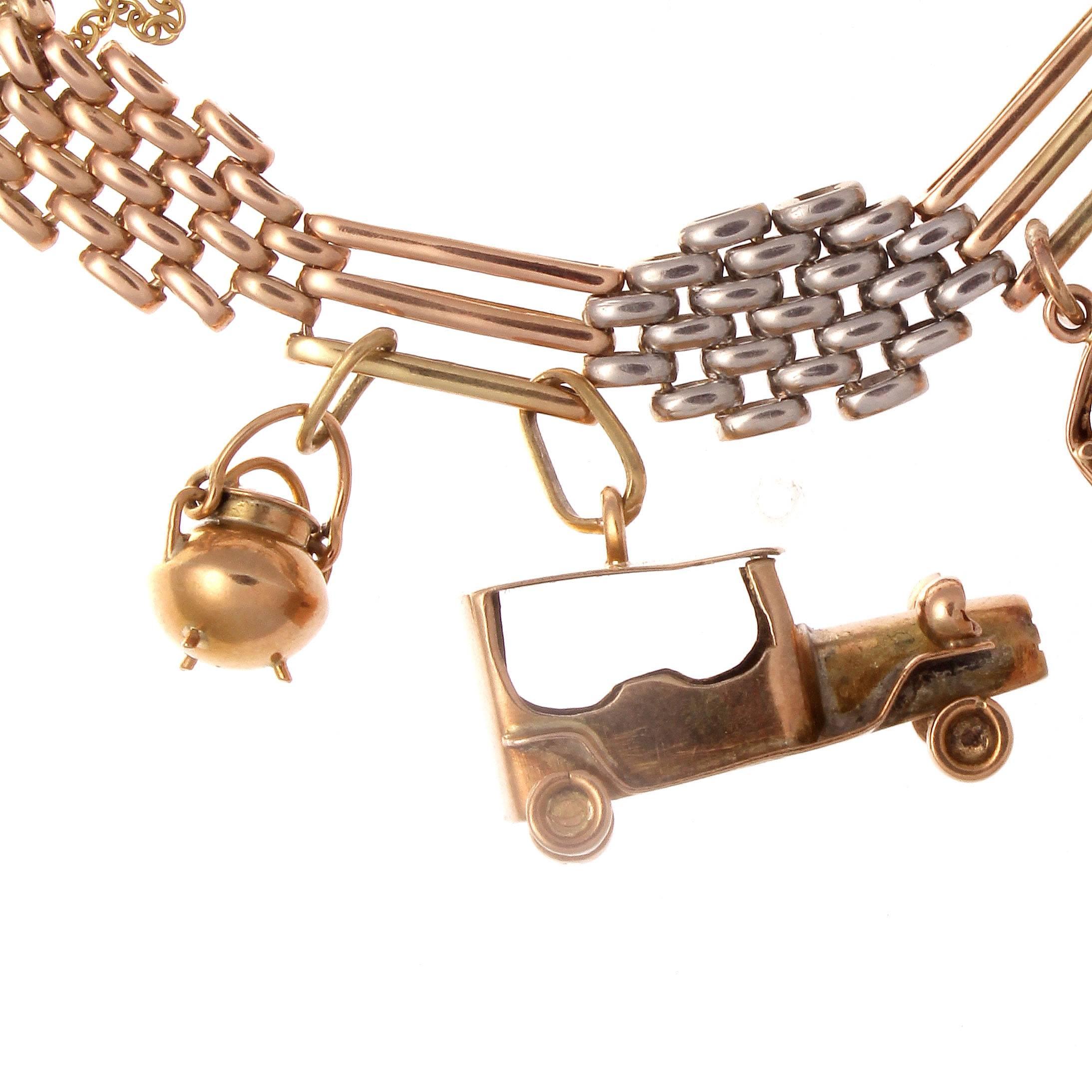 Women's Gold Charm Bracelet