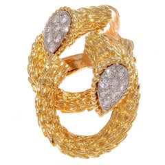 Boucheron Serpent Boheme Diamond Gold Necklace