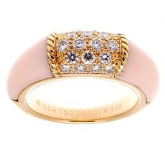 Van Cleef & Arpels Angel Skin Coral Diamond Gold Philippine Ring