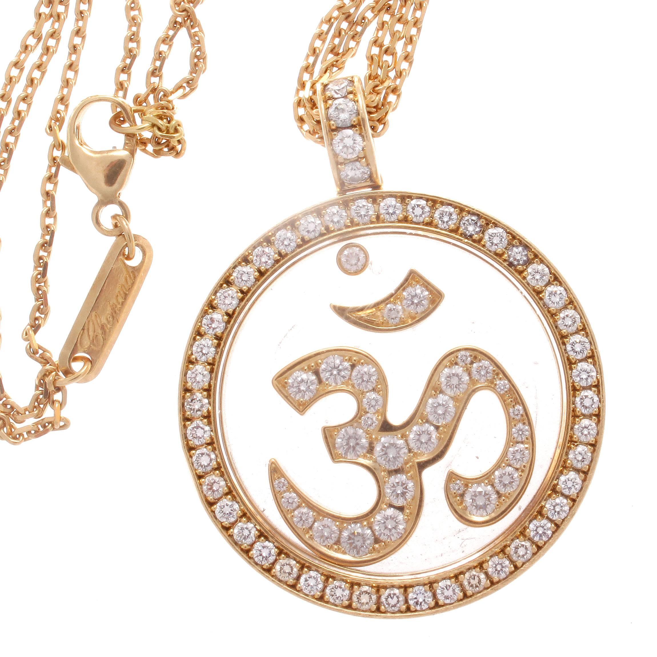 Chopard Om Diamond Gold Necklace