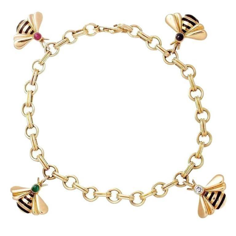 Cartier Bumble Bee Charm Bracelet