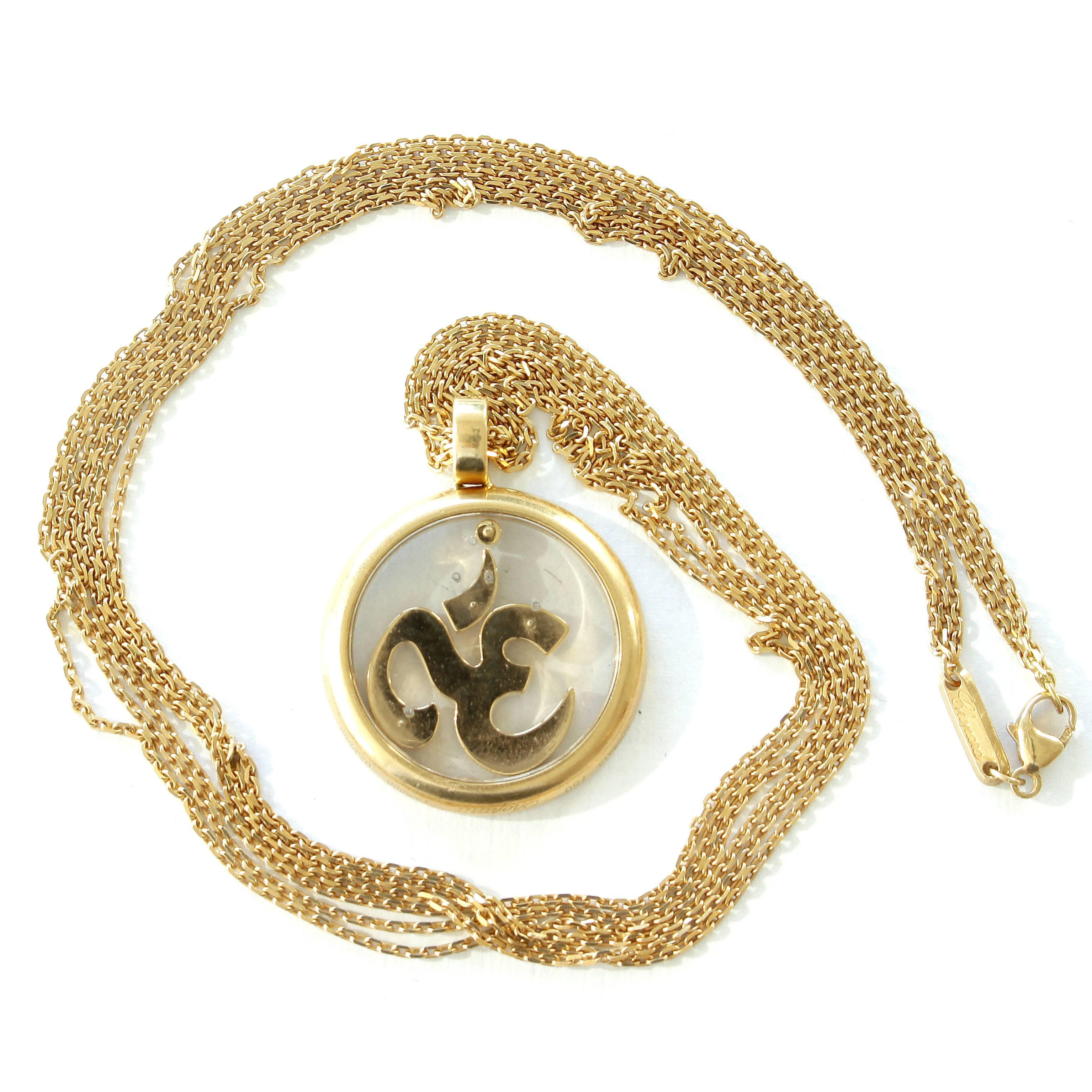 Chopard has brought  old world ideology into the modern spotlight.  Om is the most sacred mantra in Hinduism and Tibetan Buddhism.  Chanting Om is considered to quiet the nerves and elevate the spirit when done silently or with a group of friends.