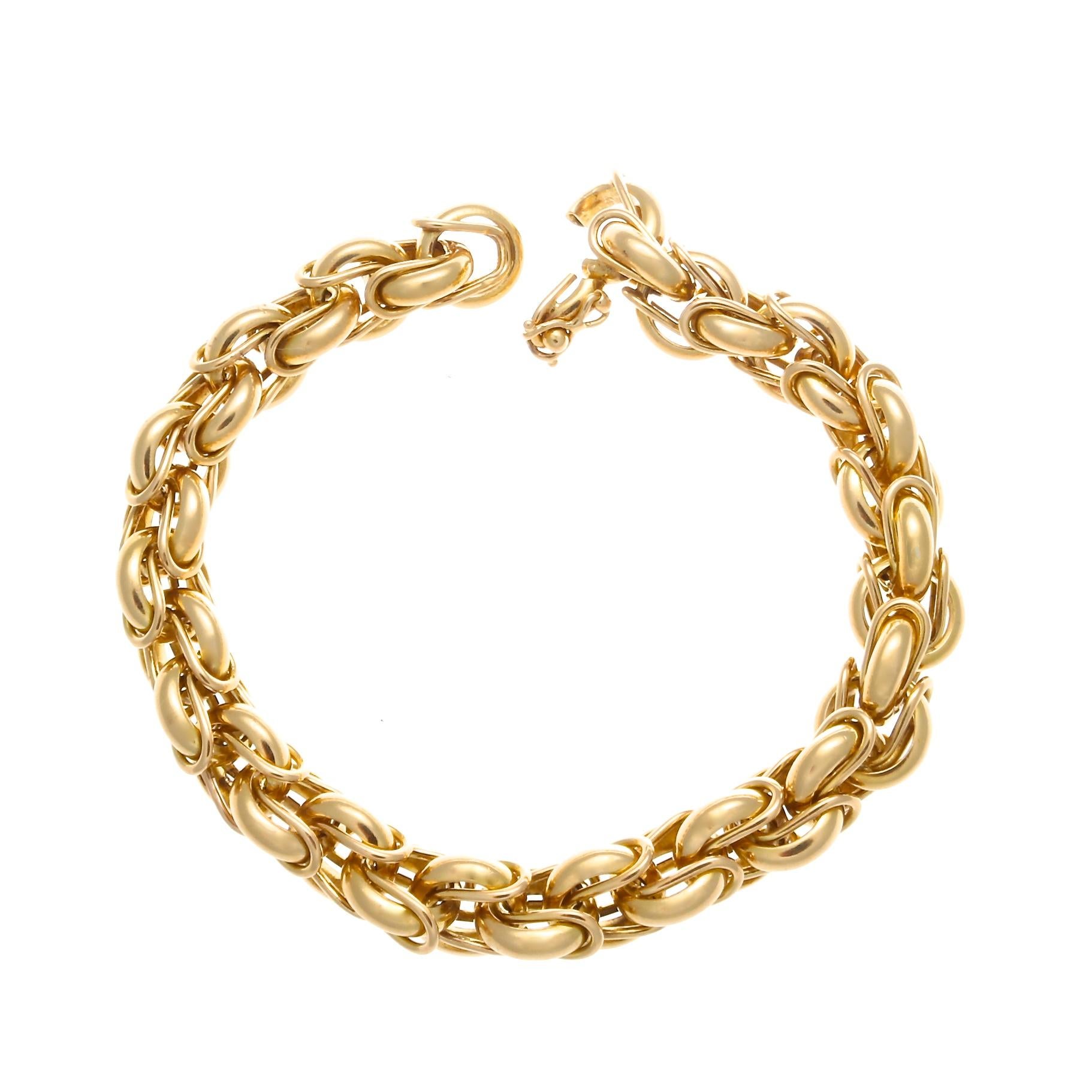 Modern Cartier Paris Gold Link Bracelet