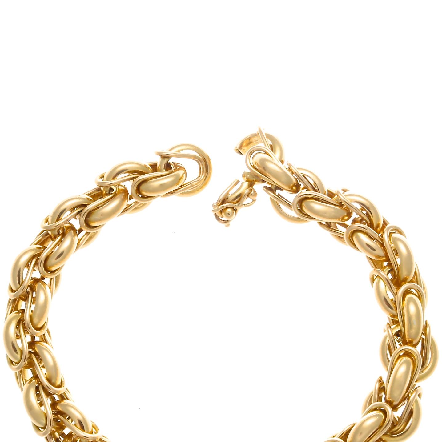 Cartier Paris Gold Link Bracelet In Excellent Condition In Beverly Hills, CA