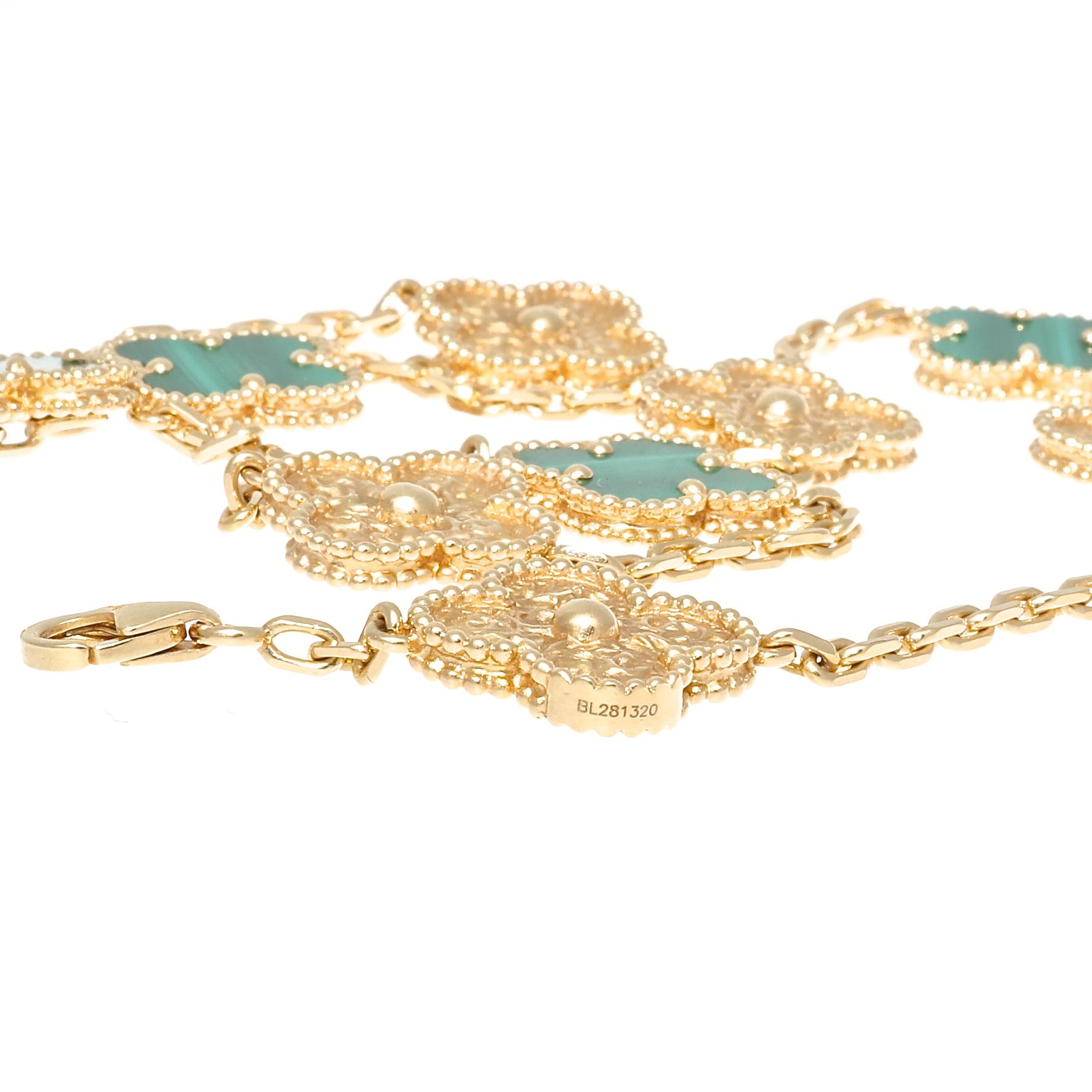 Modern Van Cleef & Arpels Limited Edition Alhambra Necklace