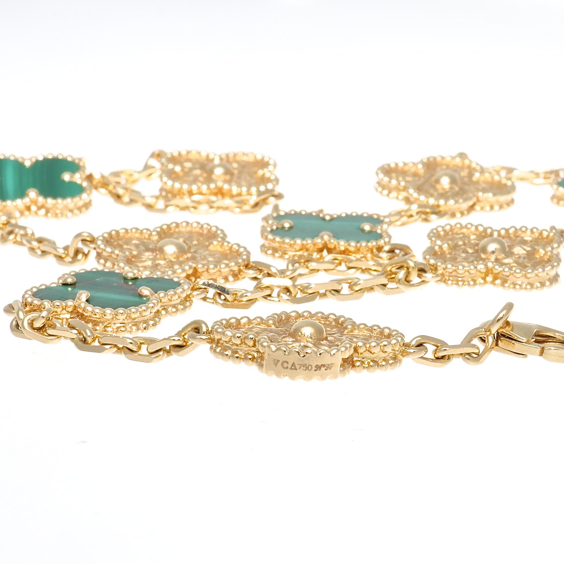 Van Cleef & Arpels Limited Edition Alhambra Necklace In Excellent Condition In Beverly Hills, CA