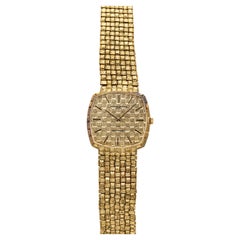 Vintage 1970s Vacheron Constantin 7931 18K YG Basket Weave Dial Auto 31mm