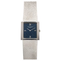 Patek Philippe 3491/3G - Oro blanco de 18 quilates con esfera azul de lino