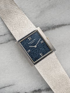 Patek Philippe 3491/3G - 18K White Gold Blue Linen Dial