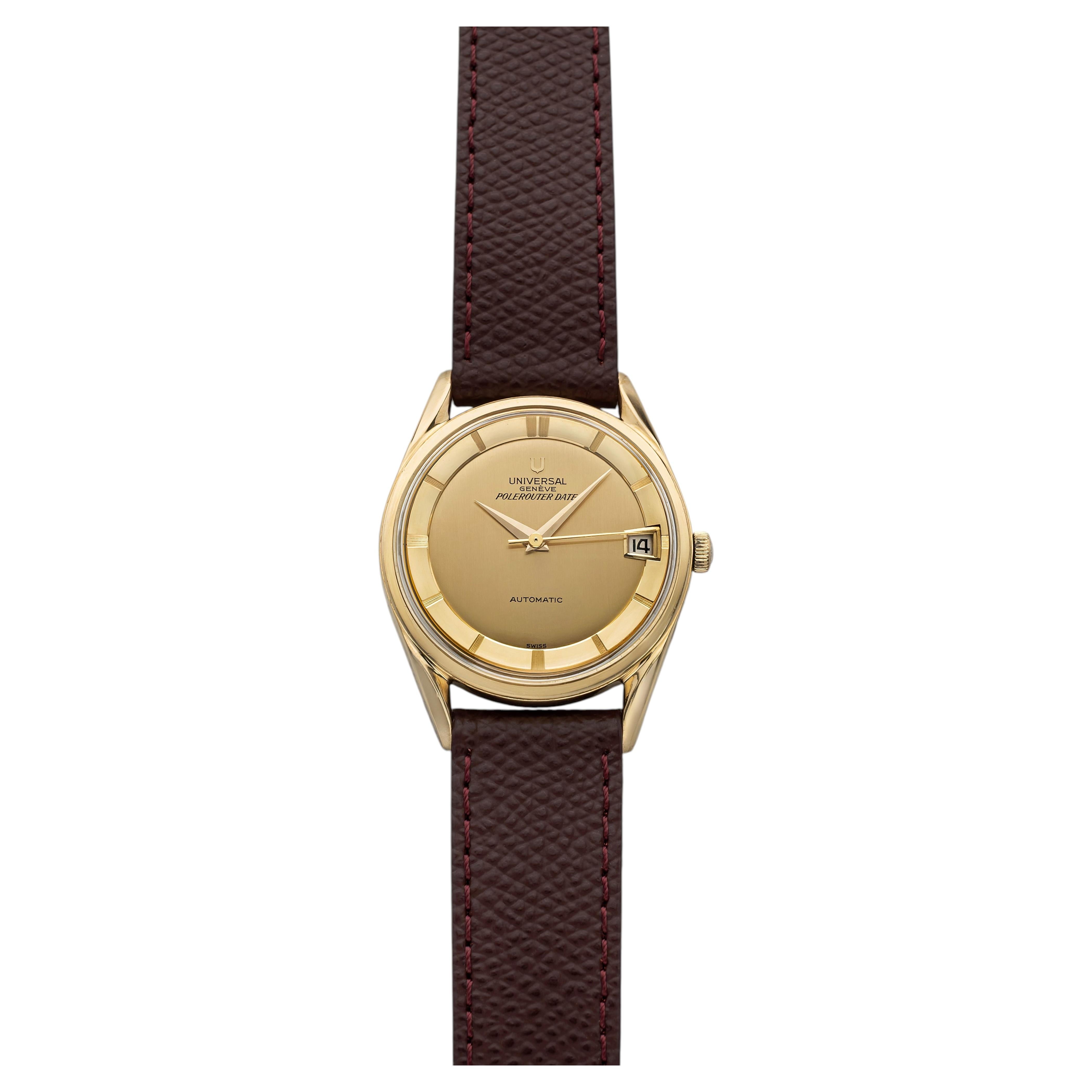 Who designed the Universal Genève Polerouter?