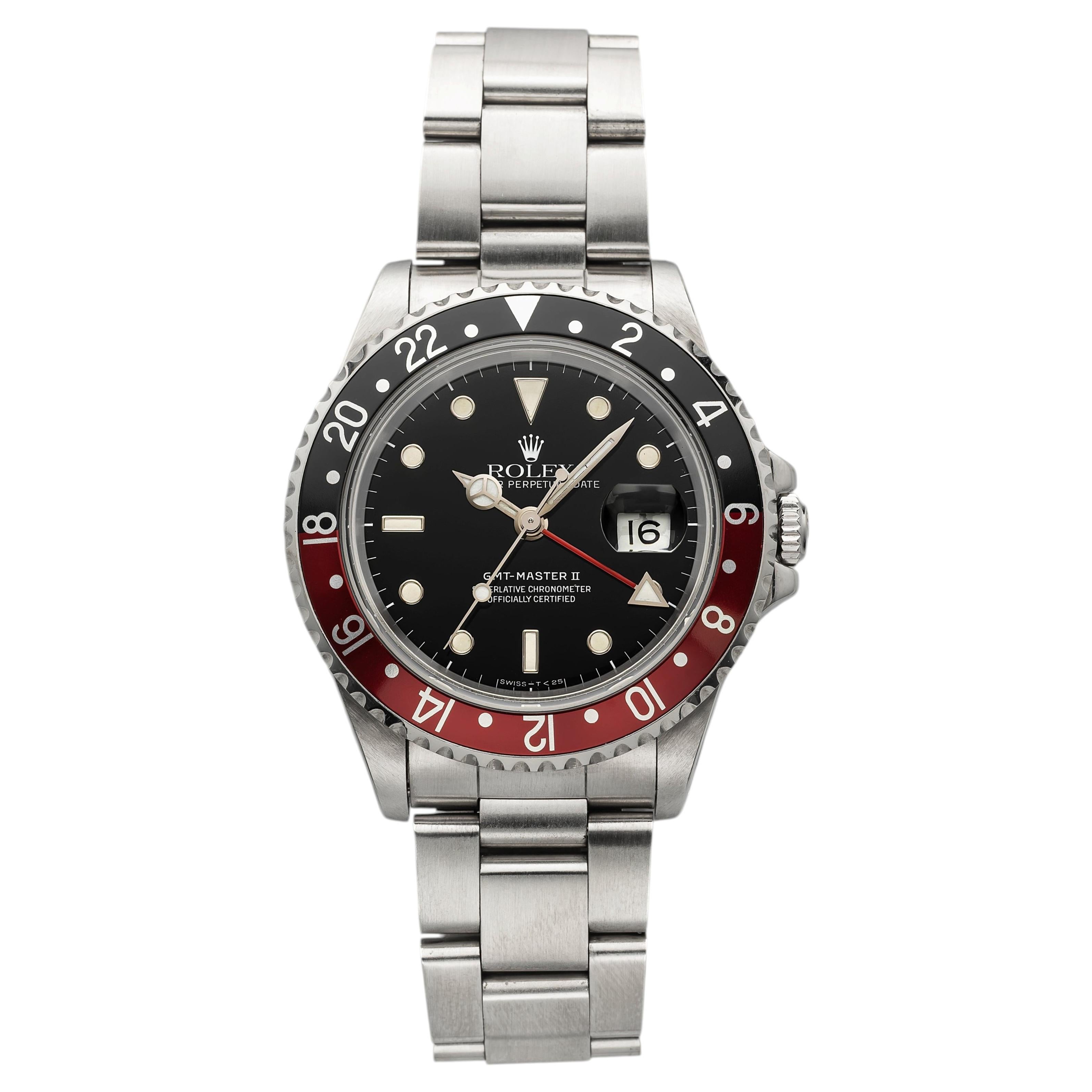 Rolex GMT Master II 16710 del 1991, acciaio inossidabile, quadrante nero, movimento automatico, 40 mm