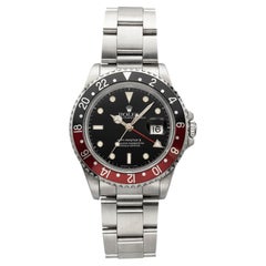 Vintage 1991 Rolex GMT Master II 16710 Stainless Steel Black Dial Auto 40mm