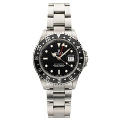 Vintage 1999 Rolex GMT-Master II 16710 Stainless Steel Black Dial Automatic 40mm