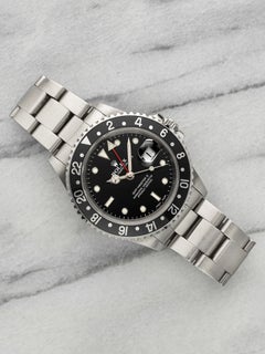Vintage 1999 Rolex GMT-Master II 16710 Stainless Steel Black Dial Automatic 40mm