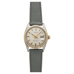 Vintage 1969 Rolex Datejust 1601 Steel Silver Linen Dial Automatic 36mm
