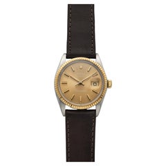 Vintage 1986 Rolex Datejust 16013 Two-Tone Mocha Dial Automatic 36mm