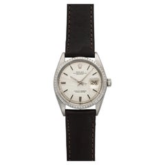 Vintage 1967 Rolex Datejust 1603 Stainless Steel Silver Linen Dial Auto 36mm