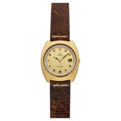 Vintage 1970s Omega Seamaster Jumbo 166.087 Steel Gold Champagne Dial Auto 39mm