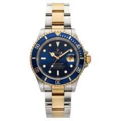 Vintage 1997 Rolex Submariner 16613 Two-Tone Blue Dial Automatic 40mm