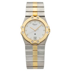 Vintage 1988 Chopard St. Moritz 8023 Two-Tone White Diamond Dial Quartz 32mm
