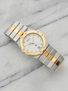 Vintage 1988 Chopard St. Moritz 8023 Two-Tone White Diamond Dial Quartz 32mm