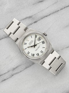 Vintage 1980 Rolex OysterQuartz Datejust 17000 Steel White Buckley Dial 36mm