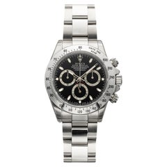 2004 Rolex Daytona 116520 Stainless Steel Black Dial Automatic 40mm
