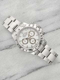 Rolex Daytona 116520 de 2008, acier inoxydable, cadran blanc « APH », automatique, 40 mm