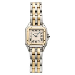 Vintage 1990s Cartier Panthere 183949 Two-Tone Cream Roman Dial Quartz 27mm
