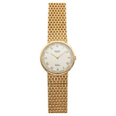 Vintage 1988 Rolex Cellini 5042 18K YG Mother of Pearl Diamond Dial Manual 32mm