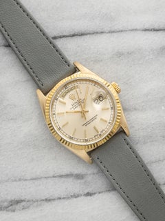 Vintage 1979 Rolex Day-Date 18038 18K YG Champagne Dial Automatic 36mm