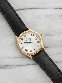 Vintage 1990s Concord Dress 58-78-214 18K YG Guilloche Dial Quartz 33mm