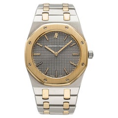 Vintage 1990s Audemars Piguet Royal Oak 56303SA Two-Tone Grey Dial Quartz 33mm