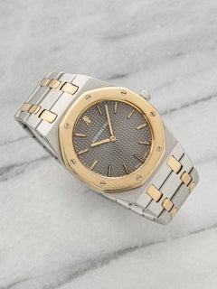 Vintage 1990s Audemars Piguet Royal Oak 56303SA Two-Tone Grey Dial Quartz 33mm