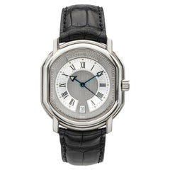 Vintage 1990s Daniel Roth Le Sentier S177 Steel Grey Guilloche Dial Auto 25mm