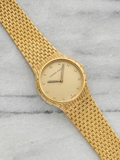 Vintage 1970s Audemars Piguet Cobra 18K Yellow Gold Diamond Dial Manual 33mm
