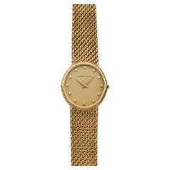 Vintage 1970s Audemars Piguet Cobra 18K YG Champagne Glitter Diamond Manual 28mm