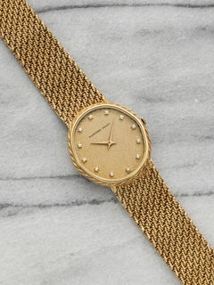 Vintage 1970s Audemars Piguet Cobra 18K YG Champagne Glitter Diamond Manual 28mm