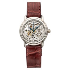 2000s Hermes Sesame Squelette SM1.790 18k White Gold Skeleton Dial Auto 36mm
