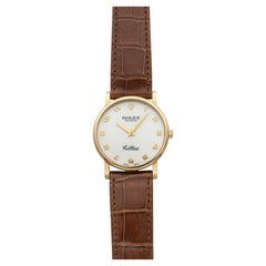 2008 Rolex Cellini 5115 18K YG Mother of Pearl Honeycomb Guilloche Manual 32mm