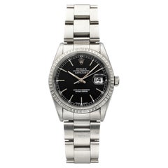 Vintage 1996 Rolex Datejust 16220 Stainless Steel Black Dial Automatic 36mm
