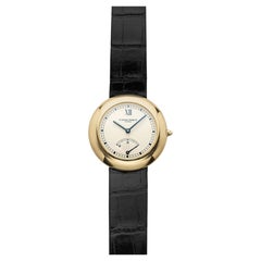 Vintage 1990s Chaumet UFO 12A 18K Yellow Gold Cream Power Reserve Dial Auto 36mm
