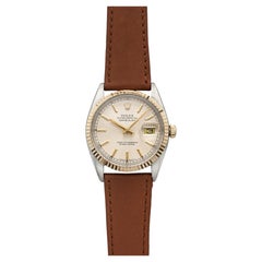 Vintage 1987 Rolex Datejust 16013 Two-Tone Champagne Tapestry Dial Auto 36mm