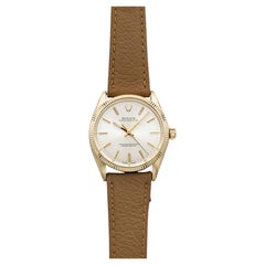 Vintage 1960s Rolex Oyster Perpetual 1005 14K YG Champagne Sunburst Auto 34mm