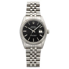 Vintage 1979 Rolex Datejust 16030 Stainless Steel Black Dial Auto 36mm